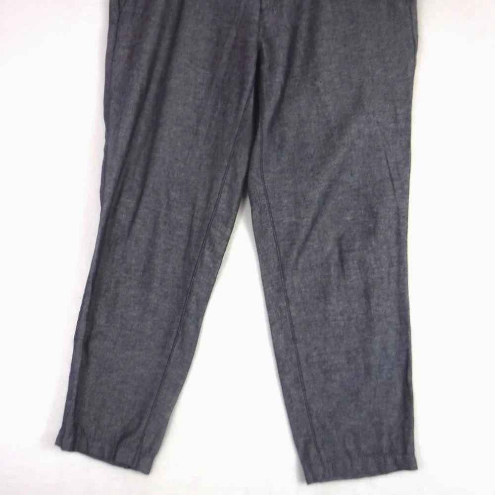 Banana Republic Mens Mason Athletic Tapered Pants Size 33 X 30 Linen Blend